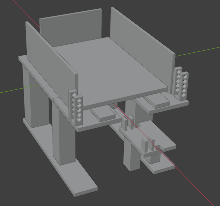 A 3d model of a card sorting machine